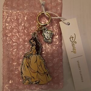 Stoney Clover Lane - Disney Princess Belle And Chip Keychain - NWT